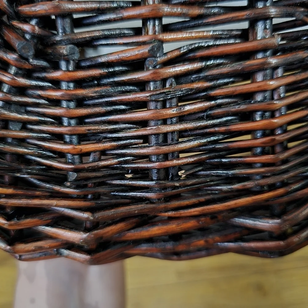 Reindeer Deer Head Woven Rattan Basket Wicker Hunting Country Wedding Christmas